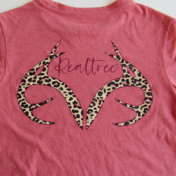 Realtree Womens Long Sleeve Deer Antlers Design Grapic Logo T-Shirt Size S - Picture 4 of 8
